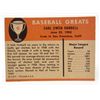 Image 2 : 1961 FLEER CARL HUBBELL #45 BASEBALL CARD