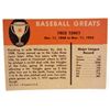 Image 2 : 1961 FLEER FRED TONEY #80 BASEBALL CARD