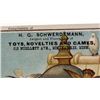 Image 2 : EMBOSSED VICTORIAN TRADE CARD - H.G. SCHWERDTMANN TOYS & GAMES