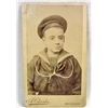 Image 1 : RARE EARLY CDV PHOTO OF A YOUNG WOMAN SAILOR OR DRESSED AS A SAILOR - BANGOR, ME