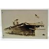 Image 1 : EARLY RPPC REAL PHOTO POSTCARD OF THE USS SARATOGA SHIP