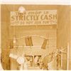 Image 2 : EARLY MOUNTED PHOTO OF A MEAT MARKET - CASH ONLY - 11" X 9"