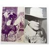 Image 1 : LOT OF 2 VINTAGE COWBOY ARCADE CARDS - 1 IS A MOVIE ADVERTISEMENT