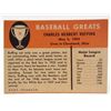 Image 2 : 1961 FLEER RED RUFFINGS #74 BASEBALL CARD