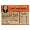 Image 2 : 1961 FLEER CHARLEY GEHRINGER #32 BASEBALL CARD