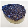 Image 1 : 6274 - 23.10 CT BLUE TITANIUM WINDOW DRUZY AFRICA GEMSTONE