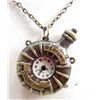 Image 1 : 6412 - STEAM PUNK PERFUME BOTTLE SHAPE POCKET WATCH NECKLACE