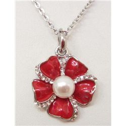 7154 - SWAROVSKI CRYSTAL SPRING FLOWER PENDANT W/CHAIN