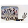 Image 1 : 7831 - ROUGH RIDER CONFEDERATE GENERALS 6 BLADE KNIFE W/CIVIL WAR BULLET