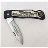 Image 1 : 7860 - SMITH & WESSON SCRIMSHAW LOCKBACK KNIFE - WOLF