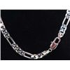 Image 1 : THICK 20" SILVER PLATED 8MM NECKLACE