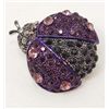 Image 1 : LADYBUG / BEETLE RHINESTONE BROOCH / PIN