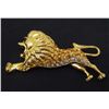 Image 1 : JUMPING LION RHINESTONE BROOCH / PIN