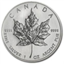 2008 1 oz Silver Canadian Maple Leaf (Brilliant Uncircu