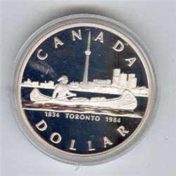 Canada 1984 silver dollar, Toronto