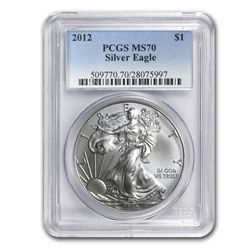2012 Silver American Eagle - MS-70 PCGS