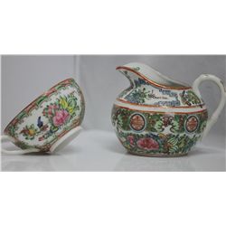 ANTIQUE 19TH CENTURY PORCELAIN CLOISONNE TEA SET