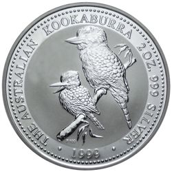 Australian Kookaburra 2 oz. Silver 1999