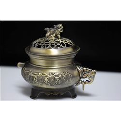 ANTIQUE FENG SHUI BRASS BURNER