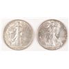 Image 1 : ( 2 ) 1945 WALKING LIBERTY HALF DOLLARS, BOTH AU+