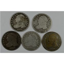3-1833 & 2-1834 BUST DIMES AG/GOOD
