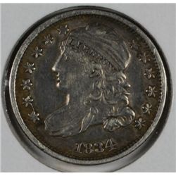 1834 BUST DIME XF+