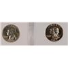 Image 2 : 1959 ANACS PF 64 & 1960 NGC PF 66 CAMEO WASHINGTON QUARTERS
