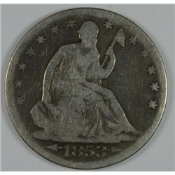 1853 SEATED HALF DOLLAR GOOD