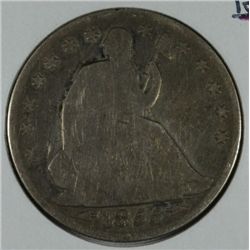 1855-O SEATED HALF DOLLAR G/VG