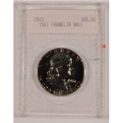 1961 FRANKLIN HALF DOLLAR BLANCHARD PR65