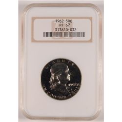 1962 FRANKLIN HALF DOLLAR NGC PF 67