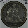 Image 1 : 1860-O SEATED DOLLAR F/VF