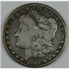 Image 1 : 1902-S MORGAN DOLLAR VG/FINE