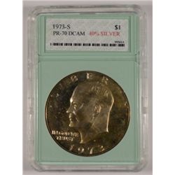 1973-S IKE DOLLAR PR 70 DCAM