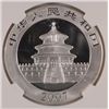 Image 3 : 2007 CHINA PANDA 1 OZT .999 FS NGC MS68