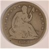 Image 1 : 1861-O SEATED HALF DOLLAR GOOD