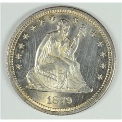 1879 SEATED QUARTER MS65 PL