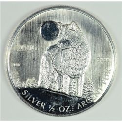 2006 1/2 OZT .9999 FS CANADA "WOLF"