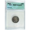 Image 1 : 1833 BUST DIME ICG MS60 DETAILS
