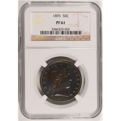 1895 PROOF BARBER HALF DOLLAR NGC PF61
