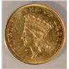 Image 2 : 1861 $3 GOLD ANACS AU55 DETAILS