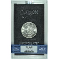 1883-CC GSA NO BOX/COA NGC MS63