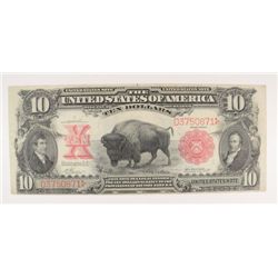 1901 $10 US NOTE "BISON" XF+
