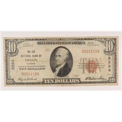 1929 $10 NATIONAL DIXON, IL #3294
