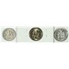 Image 2 : 3 ROOSEVELT DIMES (1957 PROOF, 1988 DDO, 96-W)