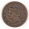 Image 1 : 1842 LARGE CENT ( LARGE DATE ) VF