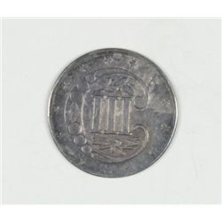 1858 TYPE 2 THREE CENT SILVER ORIGINAL MS63 NICE COLOR!