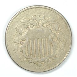 1866 RAYS NICKEL, XF NICE!