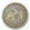 Image 2 : 1857 SEATED QUARTER, XF+ ORIGINAL