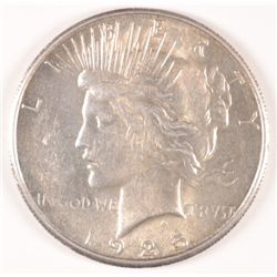 1925-S PEACE SILVER DOLLAR, MS-63+  BLAST WHITE